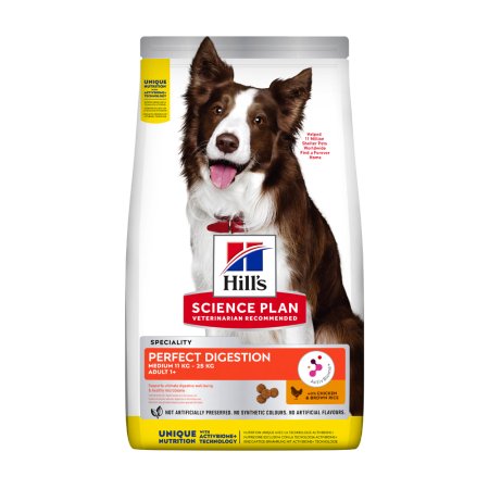 Hill’s Science Plan Perfect Digestion Adult Medium 14 kg + "Pamlsek 2 x 220g ZDARMA"