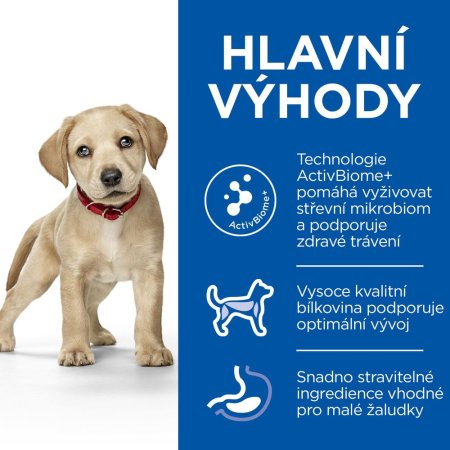 Hill"s Science Plan Perfect Digestion krmivo pro štěňata velkých plemen s kuřetem a hnědou rýží 12 kg