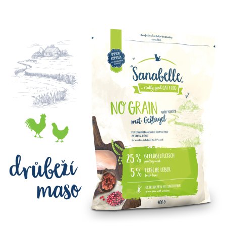 Bosch Cat Sanabelle No Grain 0,4 kg (EXPIRACE 01/2023)