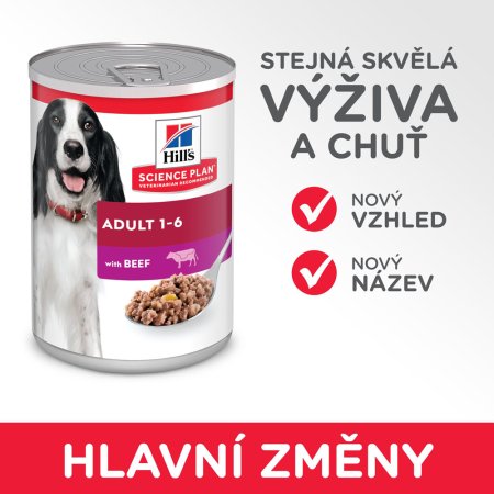 Hill’s Science Plan Canine Adult Beef Can 370 g