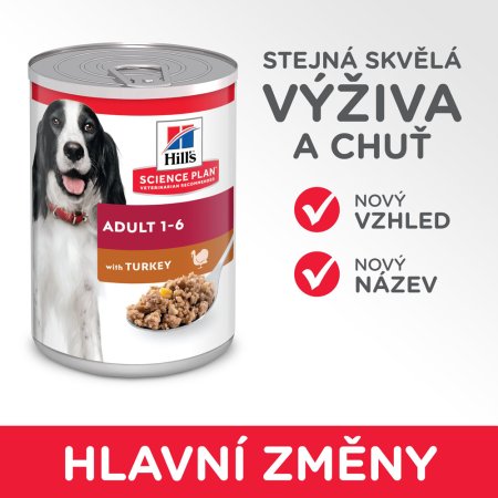 Hill’s Science Plan Canine Adult Turkey Can 370 g
