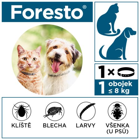 Foresto obojek pro malé psy do 8kg 38cm