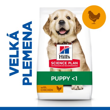 Hill’s Science Plan granule pro štěňata velkých plemen s kuřecím 14.5 kg