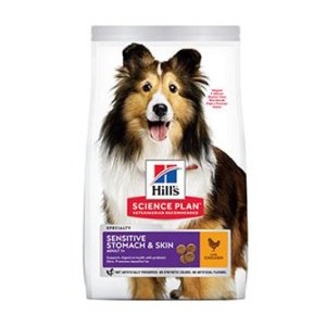 Hill’s Science Plan Sensitive Stomach & Skin pro dospělé psy s kuřecím 14 kg