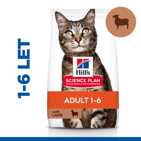 Hill’s Science Plan granule pro dospělé kočky s jehněčím a rýží 10 kg