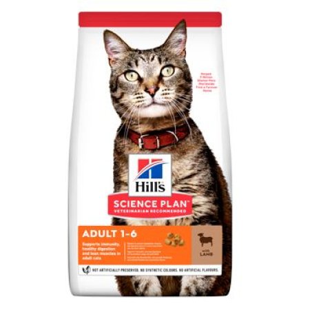 Hill’s Science Plan granule pro dospělé kočky s jehněčím a rýží 10 kg