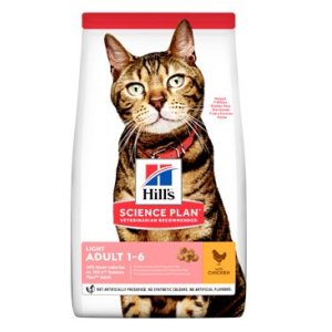 Hill’s Science Plan Light granule pro dospělé kočky s kuřecím 10 kg