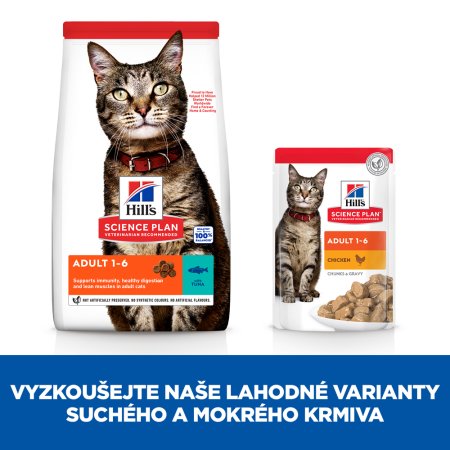 Hill’s Science Plan granule pro dospělé kočky s tuňákem 10 kg