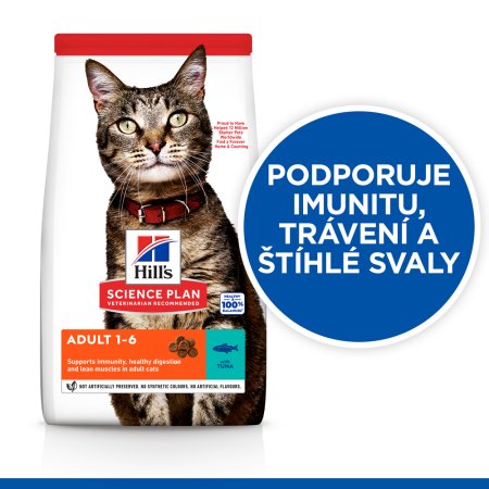 Hill’s Science Plan granule pro dospělé kočky s tuňákem 10 kg