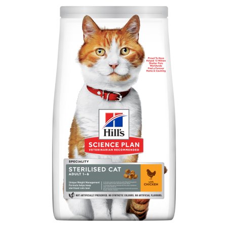 Hill’s Science Plan Feline Young Adult Sterilised Cat Chicken 10 kg