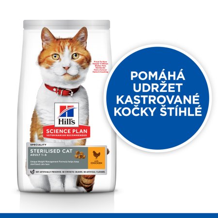 Hill’s Science Plan Feline Young Adult Sterilised Cat Chicken 10 kg