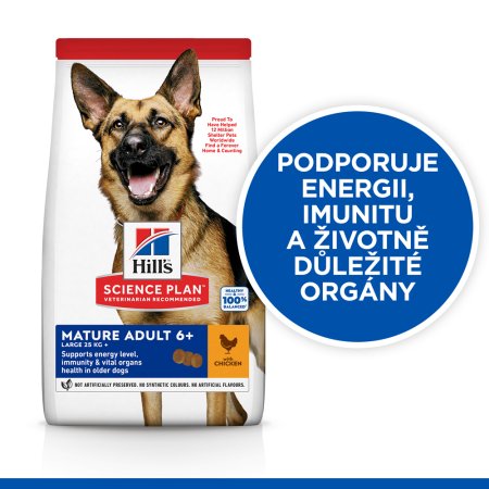 Hill’s Science Plan granule pro starší psy velkých plemen s kuřecím 18 kg