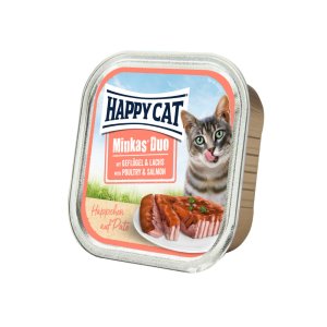 Happy Cat Duo Menu - Geflügel & Lachs 100 g