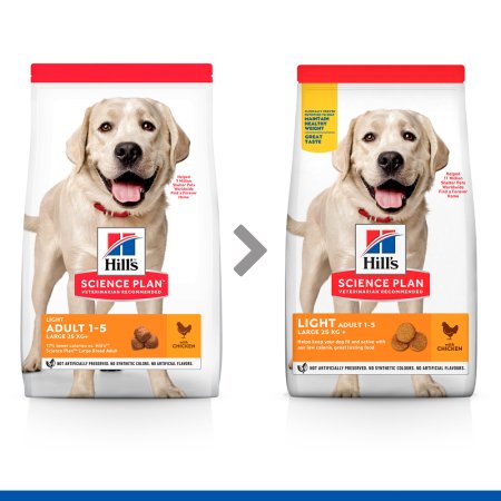 Hill’s Science Plan Light granule pro dospělé psy velkých plemen s kuřecím 14 kg